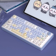 吉伊卡哇可爱键帽MOT高颜值大全套适配68/75/84/98/100/104vgnS99Jiyika wow cute keycap MOT high color value nfmuj928lmmp