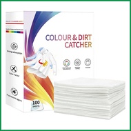 Color Catcher Sheets 100-Count High-Strength Dye Guard Washing Machine Color Run Remover for Househo