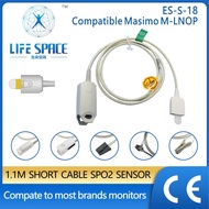 Spo2 Oxygen Sensor Cable Ear Sensor Probe for clip blood oxygen sensor Accessories Compatible Masimo