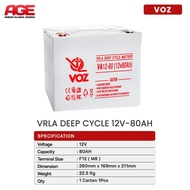VOZ VRLA Deep Cycle 12V 80Ah/80 Ah Dry Battery ORIGINAL Battery