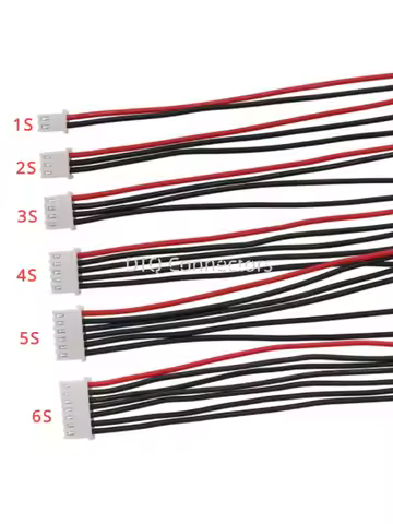 JST-XH2.54mm 1S 2S 3S 4S 5S 6S 8S Lipo Battery Balance Charger Cable B6 Connector Plug Wire 22AWG 10