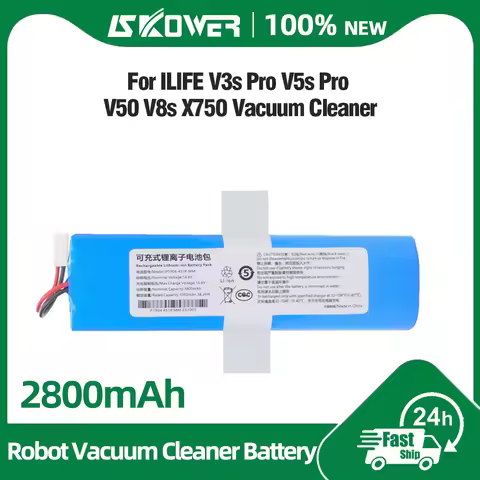 SKOWER Robot Battery for ILIFE V3s Pro V5s Pro V50 V8s V8 Plus V80 X750 Ecovacs Deebot DF43 DF45 Vac