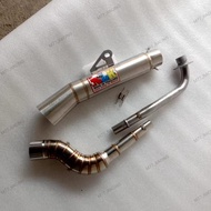 Nlk Stainless Exhaust 1set pipe highmount for xrm 125 wave 125 Fury 125 smash115 xrm 110 100 Raider 
