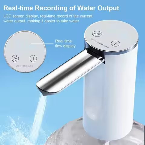 New Electric Water Gallon Bottle Pump Foldable Automatic Water Dispenser 19L Bottle Rechargeable Des