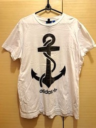 Adidas 短袖 棉T 白色logo