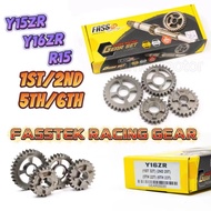 FASSTEK RACING GEAR Y15ZR Y16ZR R15 1ST-32T 2ND-29T 5TH-22T 6TH-23T