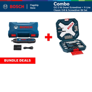 BOSCH [COMBO] GO 2 Kit Smart Screwdriver 06019H2181 + BOSCH 34pcs X-Line Classic Drill & Screwdriver