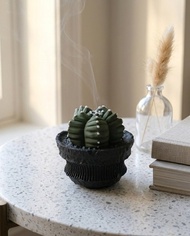 龜甲鸞鳳玉造型塔香線香擴香座 辦公室擺設/收納/多肉塊根/送禮