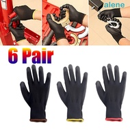 ALENE Garden Supplies PU Black Workplace Palm Coating Grip Coated Work Glove