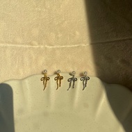 Foden Earrings Bo There Are Pearl Decorations.