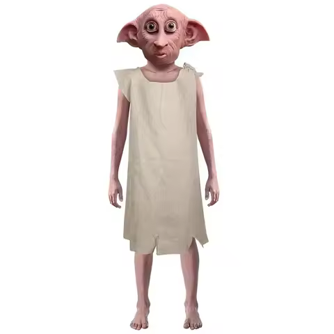 New Halloween Cosplay Costume Dobby Funny Party Elf Ears Head Props Kids Cos Mask and Full Set De 20