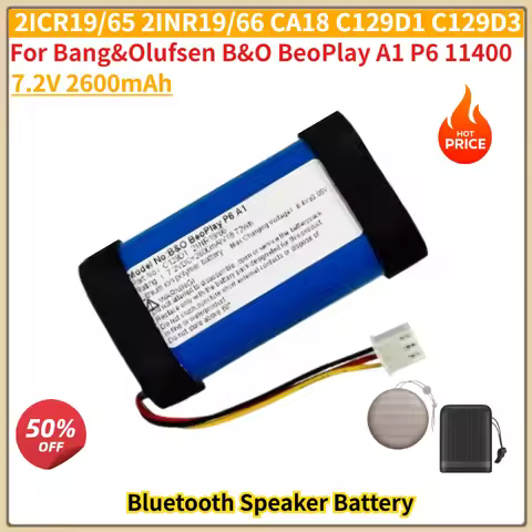 New High Quality Battery 2ICR19/65 2INR19/66 CA18 C129D1 7.2V 2600mAh For Bang&Olufsen B&O BeoPlay A