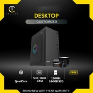 [CUSTOM PC BUILD ] AMD Ryzen 7 5700G Gaming Desktop Processor | B450M Motherboard | 8GB DDR4 RAM