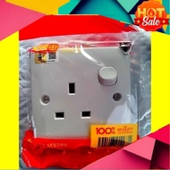 (1 Gang) Switched Socket Outlet, 13A 250V, Socket Plug, Extension Plug, Extension Socket Plug Dindin