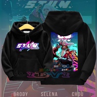 Hoodie Anak Desain Kartun Mobile Legends Tematik Coklat & Biru Laut Usia 2-13 Tahun