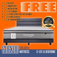 [ Free Services & Warranty ] CUCKOO S-LITE MATTRESS + BEDFRAME [ Tilam 5 Star ] Tilam Queen dan King