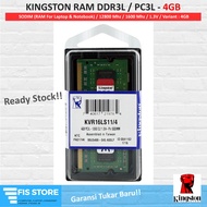 Kingston Ram Ddr3l / Pc3l 4gb 8gb / Sodimm / Laptop Ram