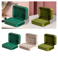 [Ronyme] Travel Jewelry Box Collection Box Velvet Jewelry Box for Rings Earrings Stud