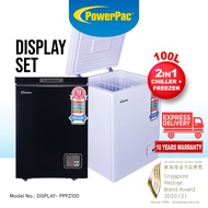 PowerPac DISPLAY SET Chest Freezer 100L/150L/ 250L CFC Free, Chiller &amp; Freezer (DISPLAY-PPFZ100/PPFZ150/PPFZ250)