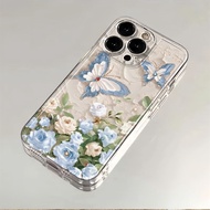 Soft Butterfly Girl biru Pop Casing Vivo Y400 V60 Y29 5Gv50 Lite Y28 Y19S V40 Lite 5G T1 Pro 5G Y11 