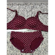 preloved 2ndhand set二手内衣裤套装红色