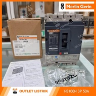 MCCB NS100N 3P 50A TM50D 29636 (29003 + 29036) Merlin Gerin Schneider