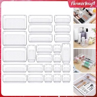 [Flowerhxy1] 25x Drawer Organizers Set Cutlery Stationery Boxes for Office
