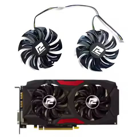 Suitable for Radeon Red Dragon AX RX 480 470 580 graphics card 85MM 4PIN GA91S2U GA91B2U GPU replace