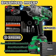 3 in 1 Electric Impact Wrench Cordless High Torque Brushless Wrench 800nm Impact Wrench Driver Drill