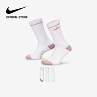 Nike Womens Everyday Plus Crew 3 Pairs Socks - Multi-Color