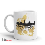 Czech Glass Mug Denmark latitude | Souvenir | Souvenirs | Gift | Gift