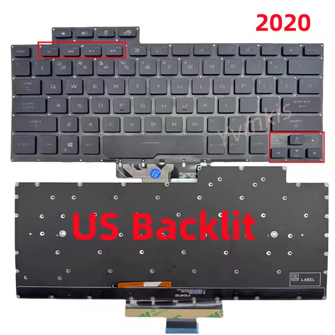 Russian/US Keyboard for ASUS ROG Zephyrus G14 GA401 GA401QEC GA401QE GA401QM GA401IV GA401QC GA401QH