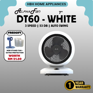 【ALPHA Motto DT60/DT360】Desk Fan / Kipas Meja / Adjustable Angle / Silent Operation / Office Use / Q