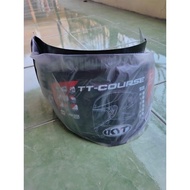 Tt Course Helmet Glass - Flat Visor TT Course Darksmoke