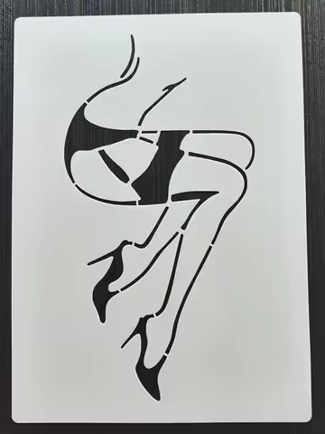 21*29Cm Beautiful Feet DIY Layering Stencils Wall Painting Furniture Scrapbook Coloring Embossing Al