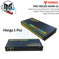 Tarmoc TMC-8SC2E-4A4B-V1 | Media Converter Switch 8FO 2LAN / 8 FO 2 LAN 10/ 100Mbps POE IN 9-57 VOLT