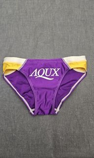 日版Aqux紫/黃色 WaterPolo系列泳褲 Size M