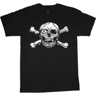 Mens Big And Tall Pirate Skull T-Shirt Graphic Tee Mens Clothing Apparel