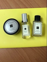 Jo malone 青檸羅勒與柑橘沐浴膠15ml、夜來香與白芷乳霜15ml