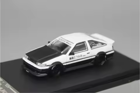 Street Warrior 1:64 Toyota AE86 Sprinter Trueno RWB Pandem "Fujiwara Tofu Shop" Diecast Car Model In
