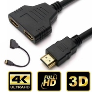 HDMI Y-HDMI splitter cable 1ออก2จอfull hd 1080p