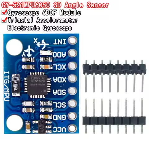05+1 1Set IIC I2C GY-521 MPU-6050 MPU6050 3 Axis Analog Gyroscope Sensors + Accelerometer Module For