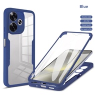 Ốp cho Redmi 13 redmi13 mi13 4G Vỏ điện thoại 360 độ bao gồm tất cả bảo vệ vỏ vỏ lưng chống sốc hai