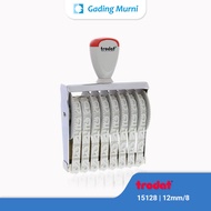 Trodat 15128 8 Digit 12mm Manual Number Stamp Ink