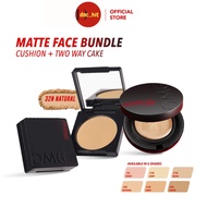 [BUNDLE] OMG Cushion + two way cake - High Coverage Dewy Finish - Poreless Cushion Longlasting, Wate