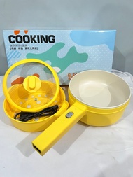 PANCI LISTRIK 3 IN 1 UKURAN 1.5 L CERAMIC / ALAT MASAK KUKUS GORENG KERAMIK / PANCI MULTIFUNGSI ALA