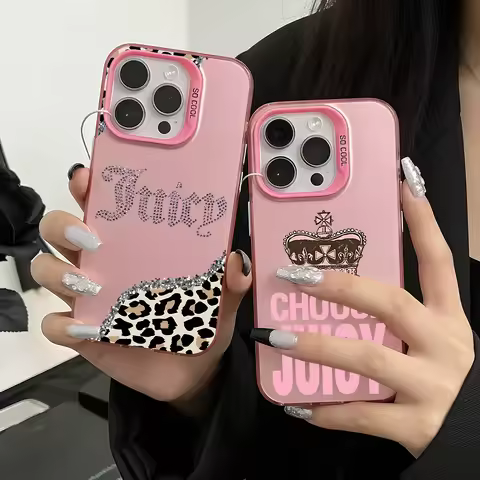 Pink J-Juicys C-Coutures Phone Case For iPhone 17 16e 16 15 14 13 12 11 mini Pro Max X XR XSMAX 8 7 