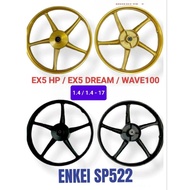 SP SP522 WAVE100 EX5 HIGH POWER EX5 DREAM SIZE 1.4/1.4-17 INCI SPORT RIM ENKEI SP522 WAVE100 RIM EX5