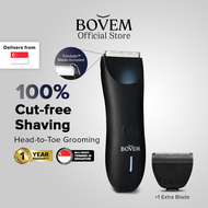 BOVEM Globe Trimmer 2.0: Waterproof Below-The-Waist Trimmer for Body and Private Groin Grooming Men 