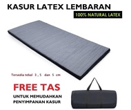 DISKON Kasur Lantai Lipat Gulung Latex / Travel Bed Natural Latex